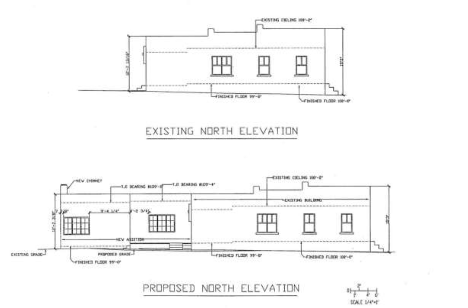 Elevations Existing Proposed Example